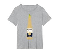 Corona Bottle Logo T-Shirt T-Shirt, Women's Plus, Heather Grey, 5X
