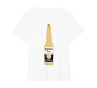 Corona Bottle Logo T-Shirt T-Shirt, Women's Plus, White, 2X