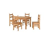 CORONA BUDGET DINING SET - DISTRESSED WAXED PINE - SECONIQUE | TJ Hughes