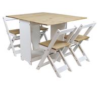 Corona White Butterfly Dining Set