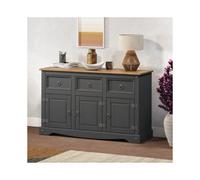 Corona Charcoal 3 Door Sideboard