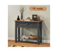 Corona Charcoal 2 Drawer Console Table