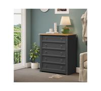 Corona Charcoal Small 5 Drawer Chest