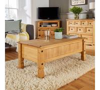 Corona Coffee Table Pine Mexican Occasional Table