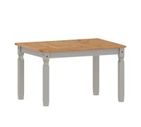 Corona Dining Table 4'0 Grey Wax Mexican Solid Wood Pine Wooden Kitchen Painted