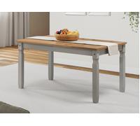 Corona Grey Wax 5'0" Dining Table Solid Pine Furniture