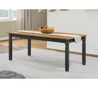Corona Dining Table 6'0 Charcoal Dark Grey Mexican Solid Wood Pine Wooden 6ft