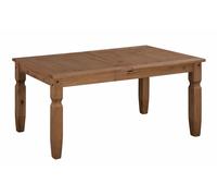 Mercers Furniture Corona Large Extending Dining Table Solid Wood Pine Wooden With Mexican Styling