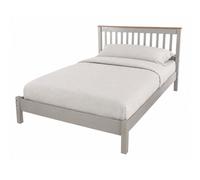 Core Products Halea 4'6'' Pine Double Bed Frame - Grey, Grey