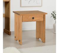 Seconique Corona Dressing Table Stool in Distressed Waxed Pine, none