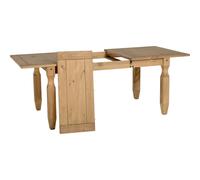 Seconique Corona 8 Seater Extending Dining Set Distressed Waxed Pine - Brown - Wilko