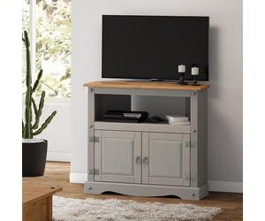 Corona Furniture Corona Grey Wax Corner TV Unit