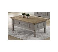 Corona Grey Coffee Table Lamp Solid Wood Pine Wooden Painted