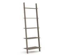 Corona Grey Ladder Shelf Unit, Varying Depth Shelves, Stylish Ladder Design