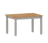 Mercers Furniture Corona Grey Wax 4'0" Dining Table Solid Pine With Mexican Styling, Grey