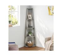 Corona Grey Wax Corner Ladder Bookcase