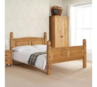Corona High Foot End Bed - Pine - Sizes Available