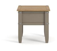 Corona Lamp Table - Grey Mexican Pine