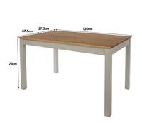 Core Products Linea 1200mm Rectangular Dining Table Grey, Brown