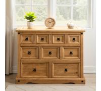 Seconique Corona 4+3+2 Drawer Merchant Chest Distressed Waxed Pine