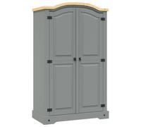 Corona Mexican Pine 2 Door Wardrobe Solid Wood Bedroom Storage Cabinet