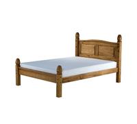 Corona Mexican Solid Pine Low Foot End 135cm Bedstead 4'6" Double bed Frame