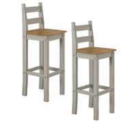 Corona Premium Pine Breakfast Table & Stools, Low/Tall Stools, High Bar Chairs
