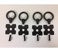 Corona Replacement Furniture Fittings Black Metal Handles x 4