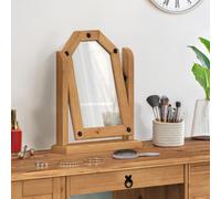 Corona Single Mirror Solid Wood Pine Wooden