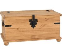Seconique Corona Single Storage Chest - Distressed Waxed Pine, Brown