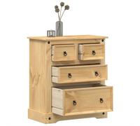 Corona Solid Pine Chest of Drawers 80cm Bedroom Storage Cabinet Wooden