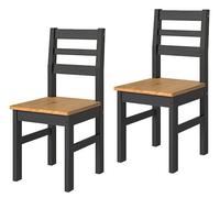 Corona Solid Pine Live Edge Stools Dining Tables Benches - Natural Pine & Black