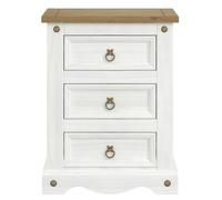 Core Products Corona White 2 Door 3 Drawer Wardrobe, White