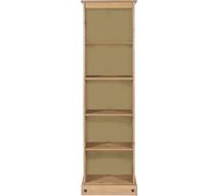 Corona Tall Narrow Bookcase - Pine Mexican