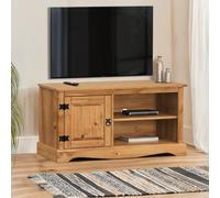 Corona TV Unit 1 Door Media TV Stand Cabinet Solid Pine Furniture