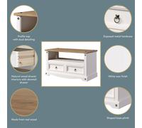 Corona White Flat Screen TV Unit, White