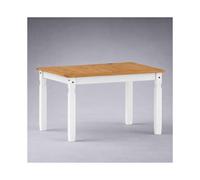 Corona White 4'0" Dining Table Solid Wood Pine
