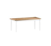 Corona White 6'0" Dining Table Solid Wood Pine Wooden Large