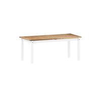 Corona White Large Extending Dining Table Solid Wood Pine