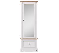 Core Products Corona White Armoire with Mirrored Door And Drawer, White