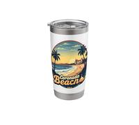 Coronado Beach California Vintage Sunset Stainless Steel Insulated Tumbler