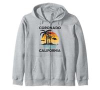 Coronado California Zip Hoodie