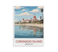 Coronado Island Mexico,Jigsaw Puzzles 1000 Pieces for Adults, Classic Puzzle Kids Puzzle Challenging and Difficult Puzzles for Adults and Teens-X270-38x52cm