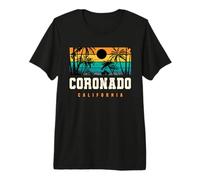 Coronado Island San Diego Retro Design Coronado Beach CA Premium T-Shirt