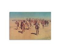 Coronado Sets Out to The North by Frederic Remīngtōn Painting Art Poster Canvas Wall Art Picture Prints Hanging Photo Idea Decor 16x24inch(40x60cm)