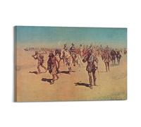 Coronado Sets Out to The North by Frederic Remīngtōn Painting Art Poster Wall Art Canvas Prints Hanging Picture Home Decors Idea 20x30inch(50x75cm)