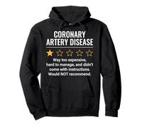 Coronary Artery Disease 1 Star Rating Heart Surgery Survivor Pullover Hoodie
