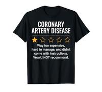 Coronary Artery Disease 1 Star Rating Heart Surgery Survivor T-Shirt