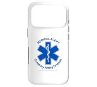 Coronary Artery Disease Medical Alert (White) Case for iPhone 17 Pro