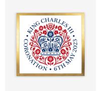 Coronation Emblem for Charles III on Framed Prints, Framed Canvas, Acrylic, Canvas or Print-only